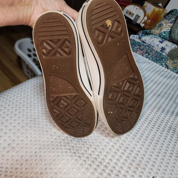 CONVERSE EUC WOMENS SZ 8 ALL STAR SEQUINED SNEAKER SHOES - Picture 8 of 9